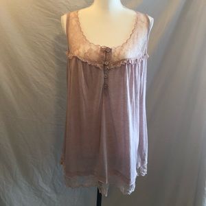 Lace adorned Dress Tank